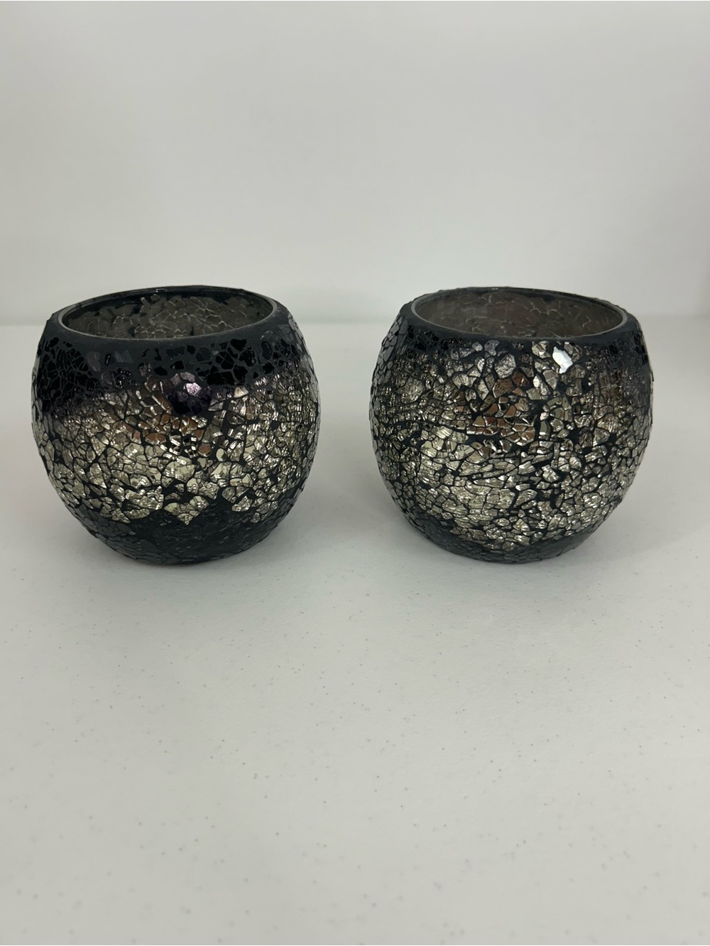 Dale Tiffany Glass Mosaic Votive Candle Holders